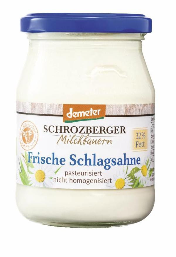 Produktfoto zu Frische Schlagsahne 32% Fett 250g Glas