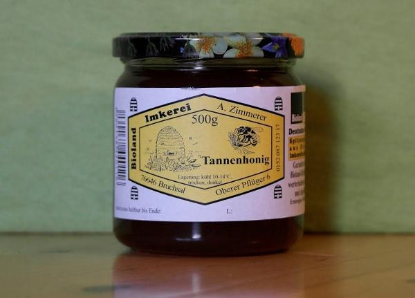 Produktfoto zu Tannenhonig 500g