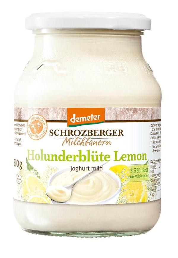 Produktfoto zu Holunderblüte Lemon Joghurt 500g