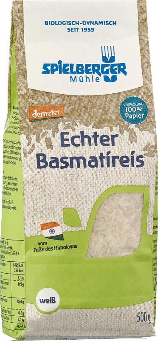 Produktfoto zu Demeter Basmati Reis weiß 500g