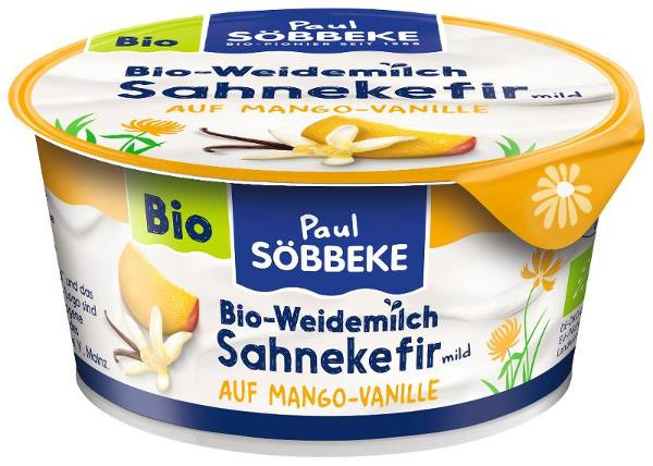 Produktfoto zu Sahnekefir Mango Vanille 150g