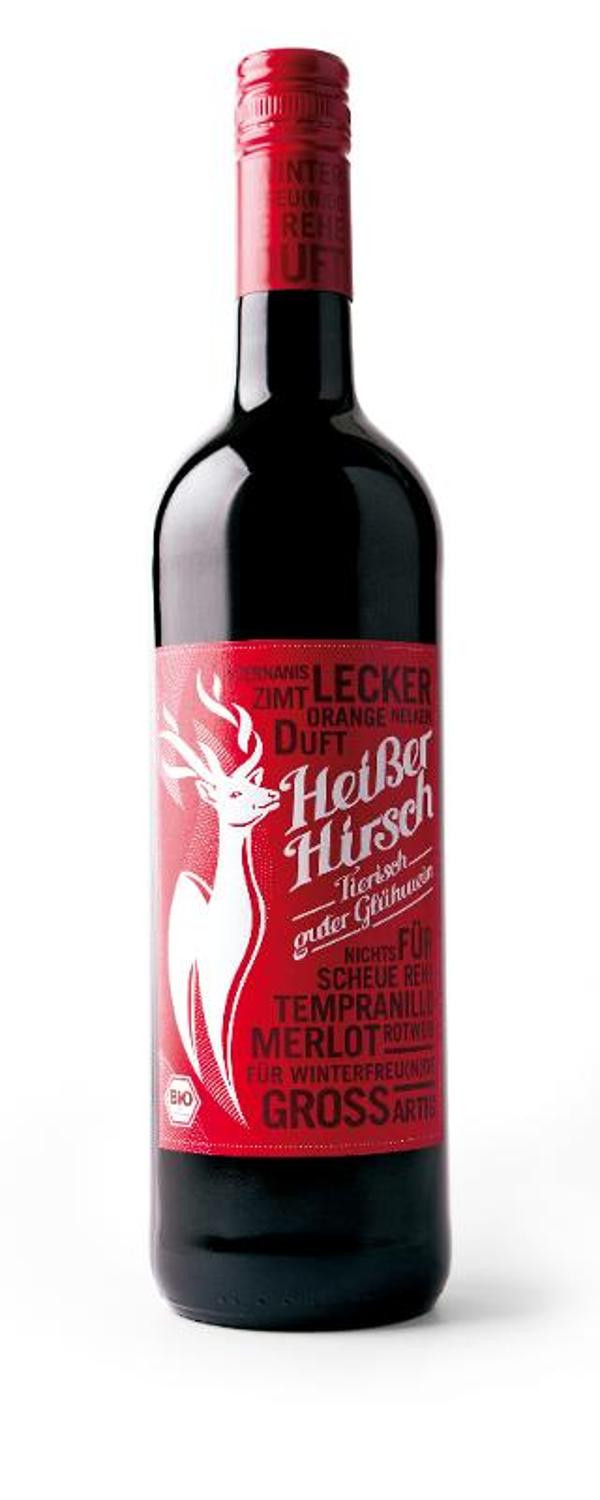 Produktfoto zu Heißer Hirsch Glühwein rot 0,75l